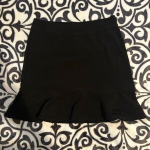 Express Black Ruffle Skirt